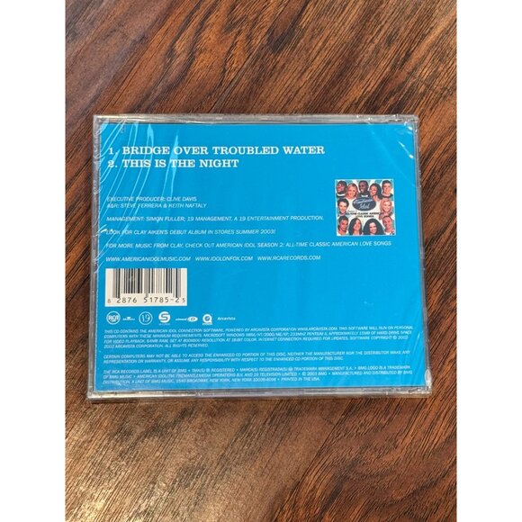 Clay Aiken Bridge Over Troubled Waters Music CD Sealed New 2003 NOS - Picture 2 of 2